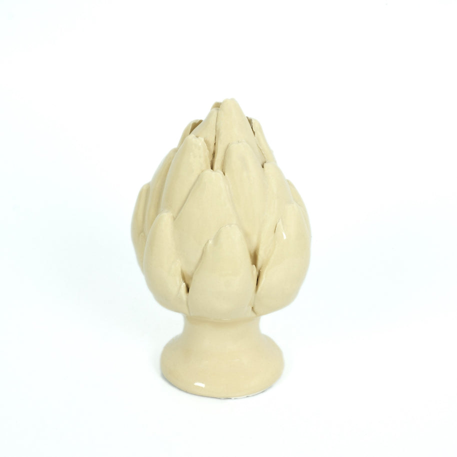 CARCIOFO • Crema di Palma • H15 - Crita Ceramiche di Caltagirone