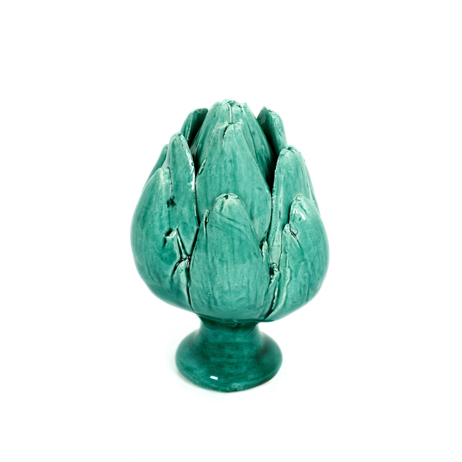 CARCIOFO • Turchese di Calamosche • H10 - Crita Ceramiche di Caltagirone