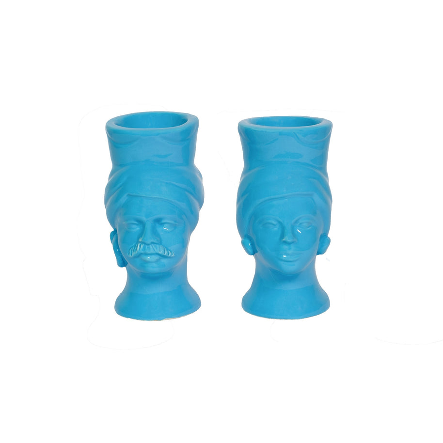 Grifone & Mata • Azzurro di Levanzo • H14 - Crita Ceramiche di Caltagirone