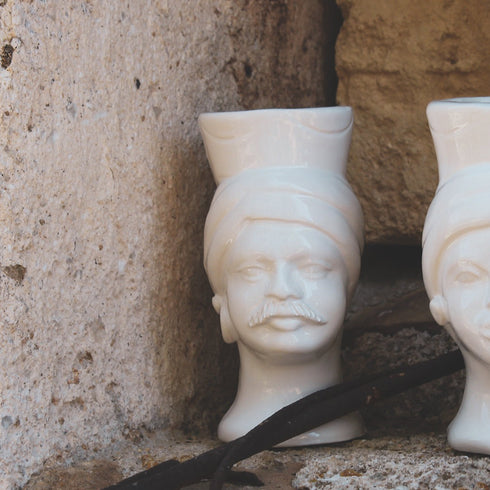 Grifone & Mata • Bianco Madonie • H14 - Crita Ceramiche di Caltagirone