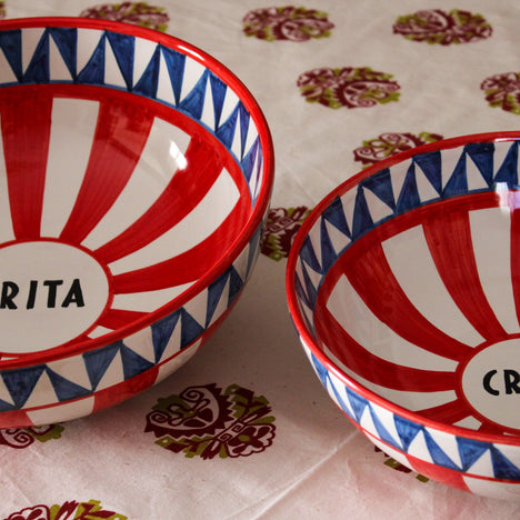 Insalatiera Alfeo - Small - Crita Ceramiche di Caltagirone