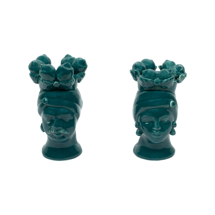 Mata e Grifone in giardino h16 - Ottanio Marettimo - Crita Ceramiche di Caltagirone