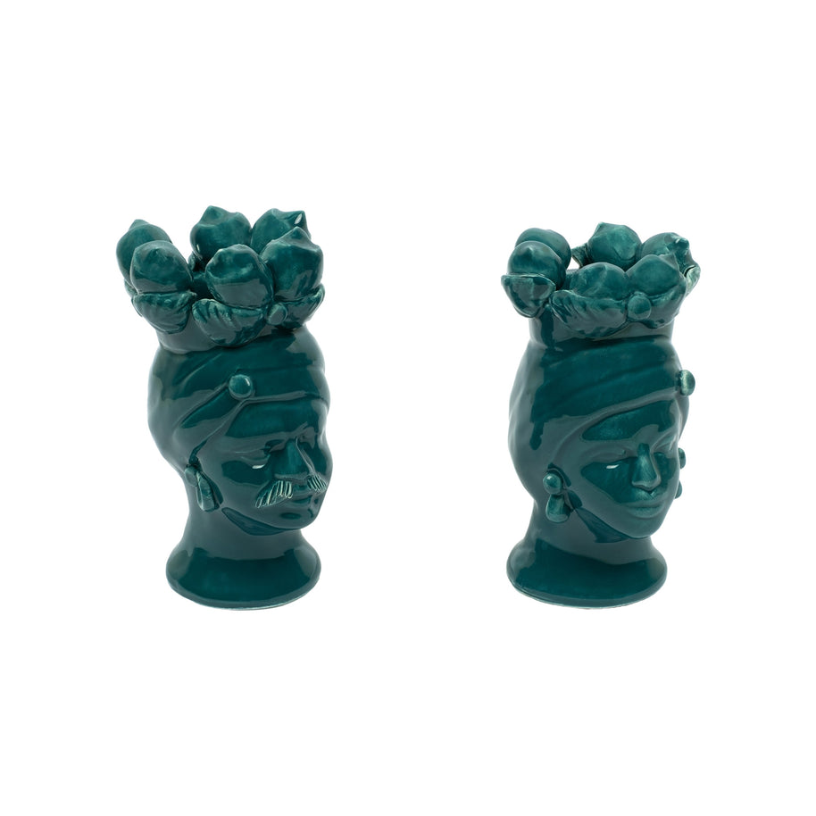 Mata e Grifone in giardino h16 - Ottanio Marettimo - Crita Ceramiche di Caltagirone