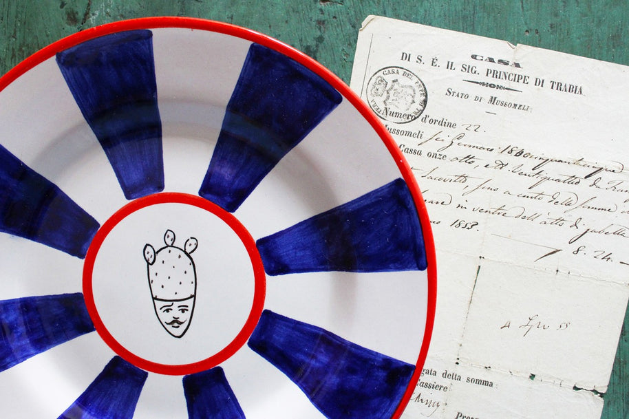 Piatto da Frutta CIANE - Crita Ceramiche di Caltagirone