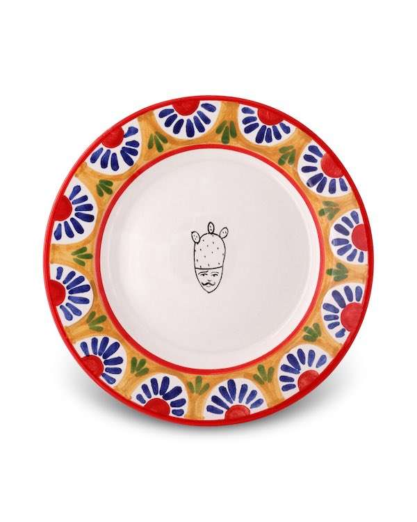 Piatto da Frutta DAFNI - Crita Ceramiche di Caltagirone