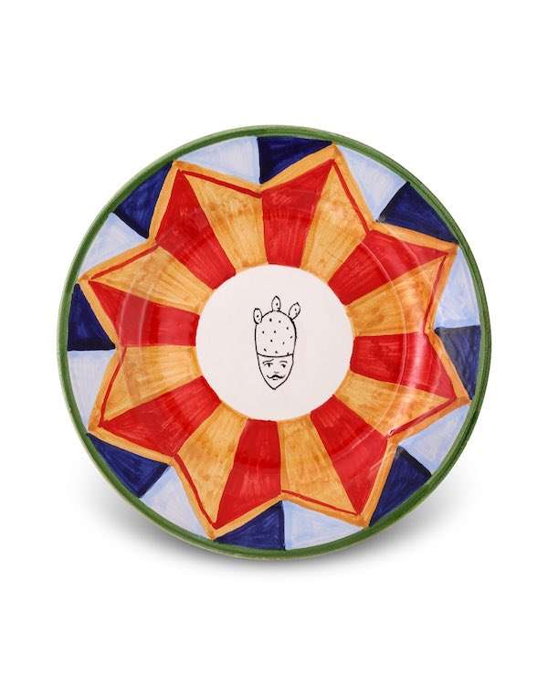 Piatto da Frutta EFESTO - Crita Ceramiche di Caltagirone