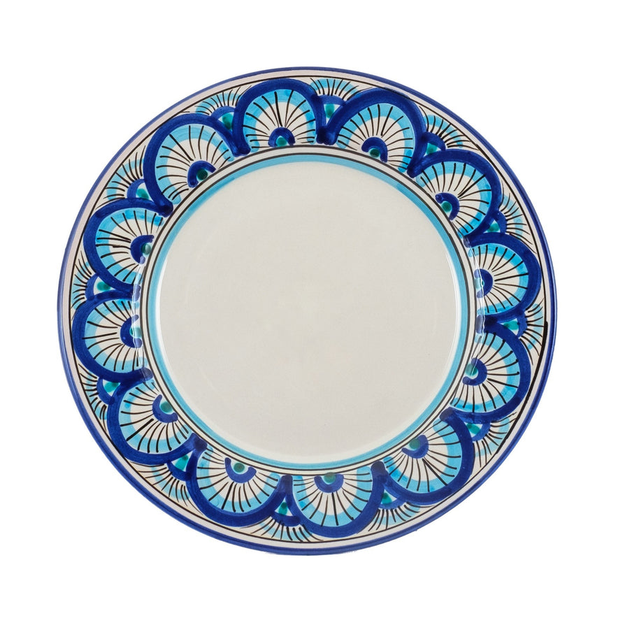 Piatto da Frutta • Ego • Azzurro San Leone - Crita Ceramiche di Caltagirone