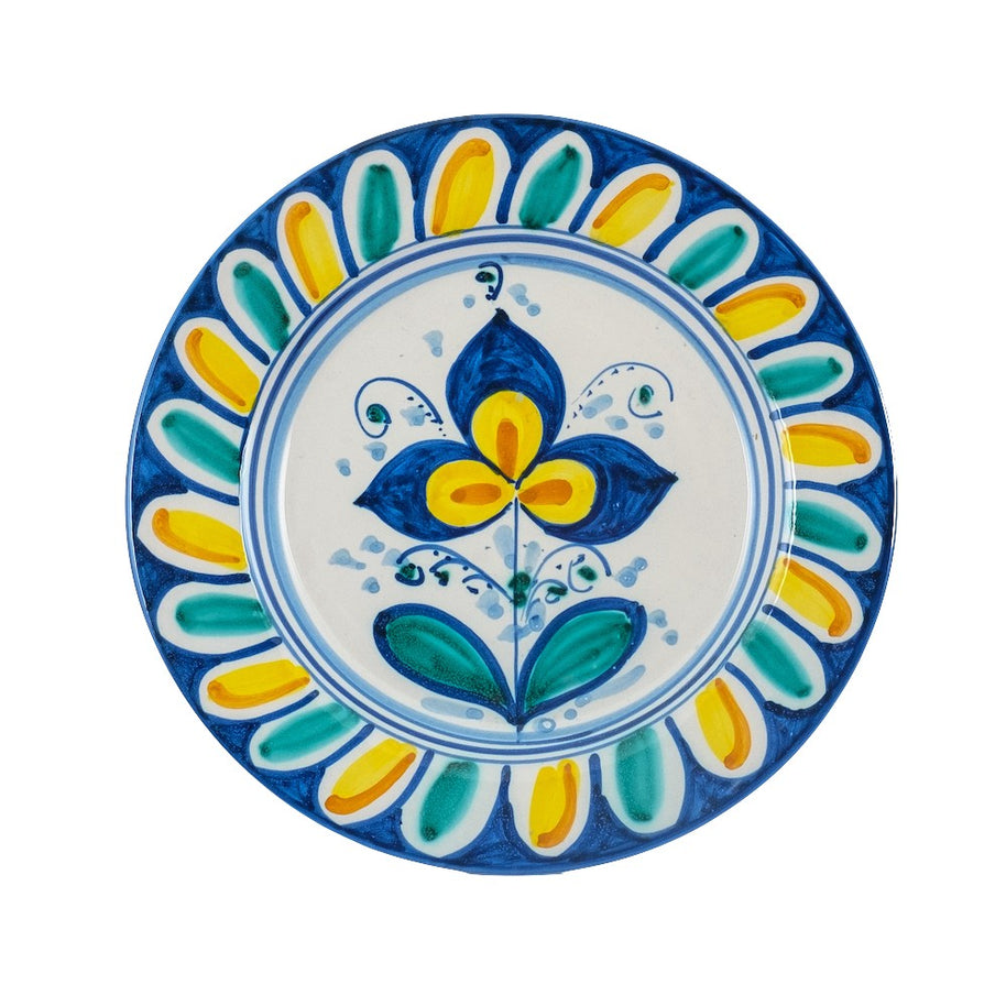 Piatto da Frutta GIALLO MONTEDORO - Crita Ceramiche di Caltagirone