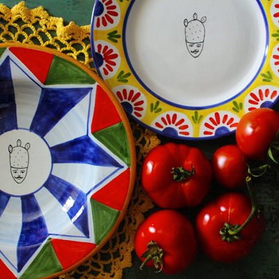 Piatto da Frutta MANFRINO - Crita Ceramiche di Caltagirone