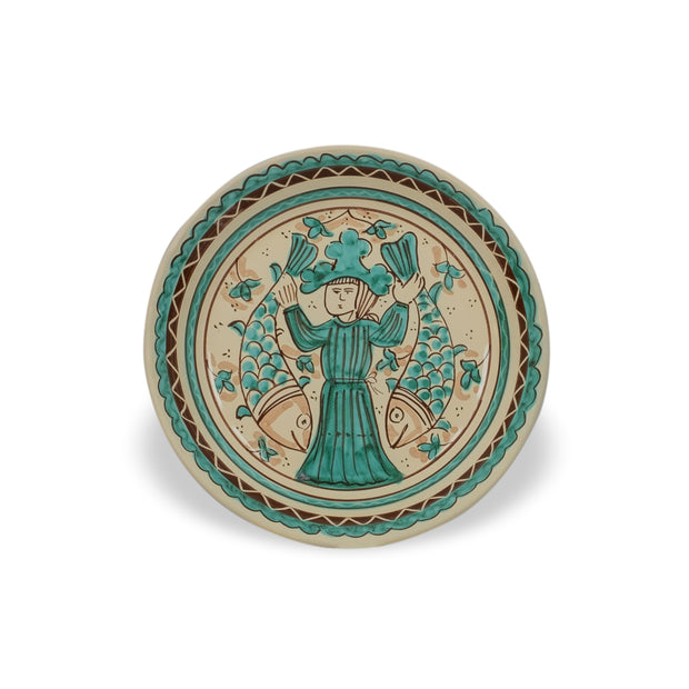 Piatto da Frutta MEDITERRANEO - Crita Ceramiche di Caltagirone