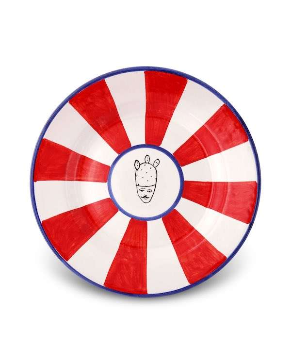 Piatto da Frutta TIFEO - Crita Ceramiche di Caltagirone