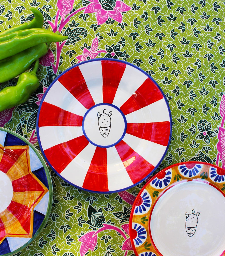 Piatto da Frutta TIFEO - Crita Ceramiche di Caltagirone