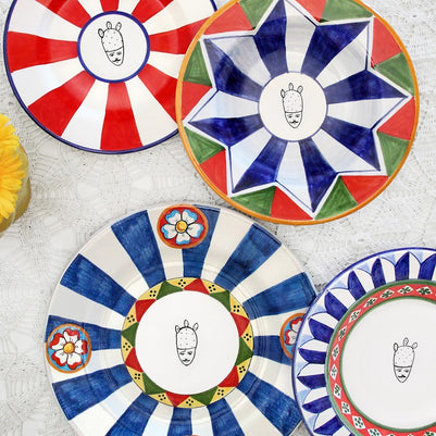 Piatto da Frutta TIFEO - Crita Ceramiche di Caltagirone