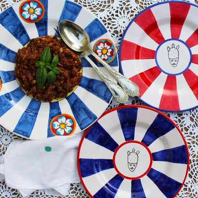 Piatto da Frutta TIFEO - Crita Ceramiche di Caltagirone