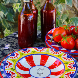 Piatto Fondo FILLIDE - Crita Ceramiche di Caltagirone