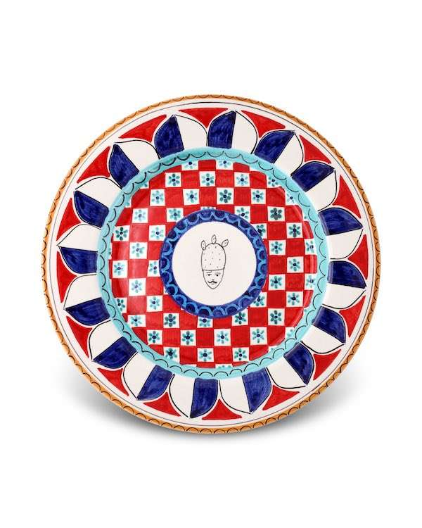 Piatto Piano EGESTA - Crita Ceramiche di Caltagirone