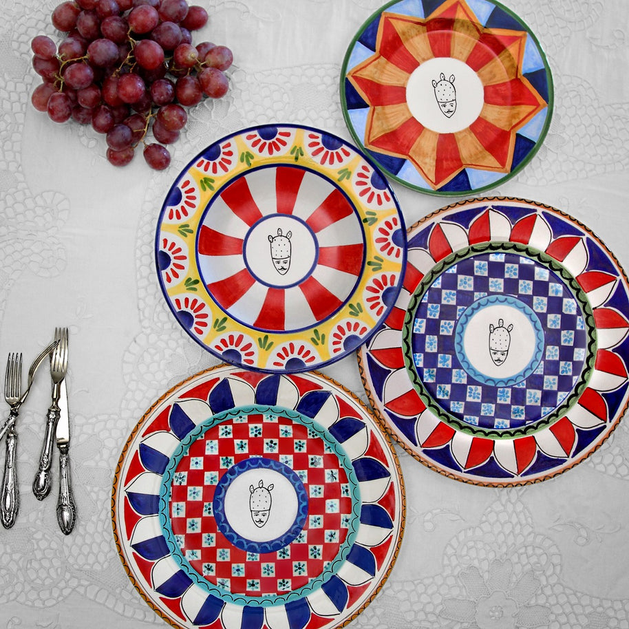 Piatto Piano EGESTA - Crita Ceramiche di Caltagirone