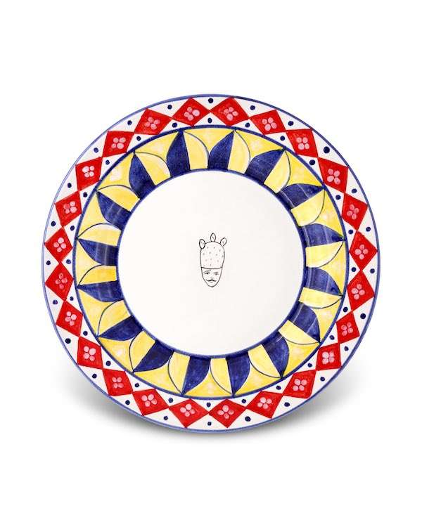 Piatto Piano ELIODORO - Crita Ceramiche di Caltagirone