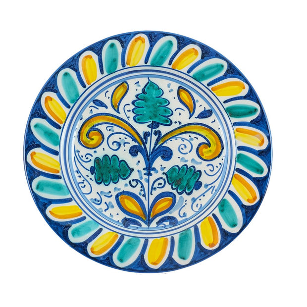 Piatto Piano GIALLO MONTEDORO - Crita Ceramiche di Caltagirone