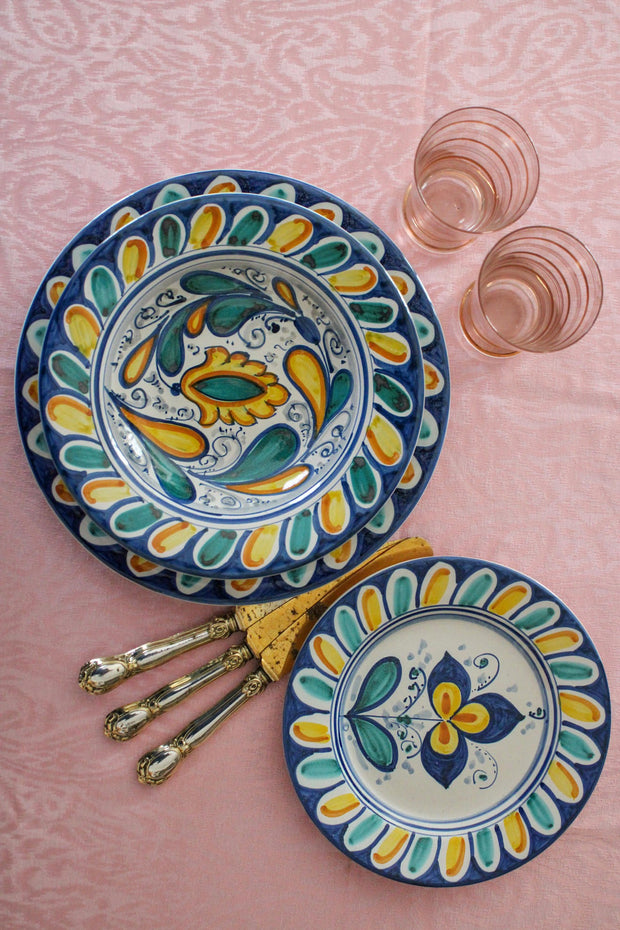 Piatto Piano GIALLO MONTEDORO - Crita Ceramiche di Caltagirone