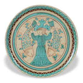 Piatto Piano MEDITERRANEO - Crita Ceramiche di Caltagirone