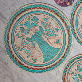 Piatto Piano MEDITERRANEO - Crita Ceramiche di Caltagirone