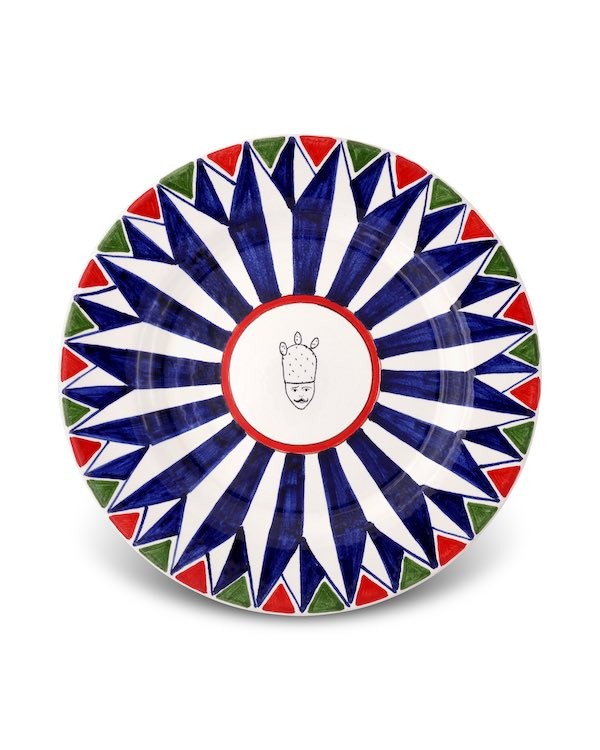 Piatto Piano UZETA - Crita Ceramiche di Caltagirone