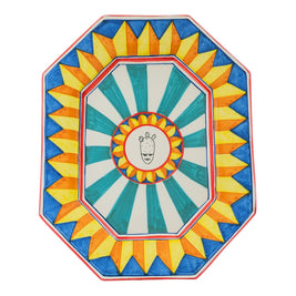 Piatto Portata Ottagonale DEMETRA - Crita Ceramiche di Caltagirone