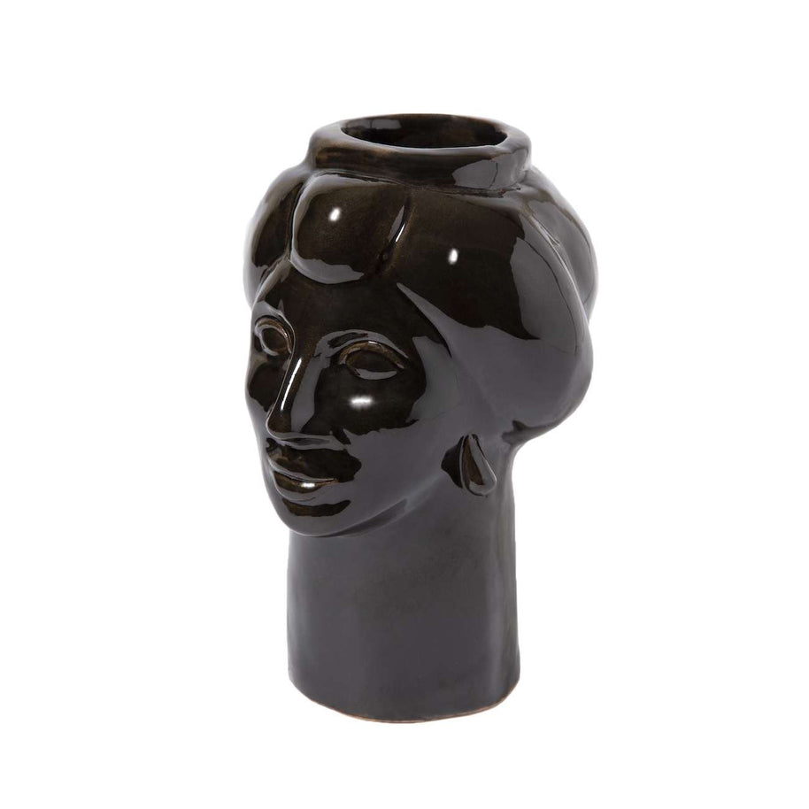 Roxelana Piccola • Nero Stromboli - Crita Ceramiche di Caltagirone