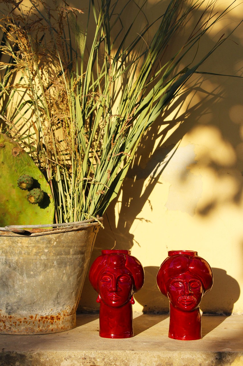 Roxelana Piccola • Rosso Etna - Crita Ceramiche di Caltagirone