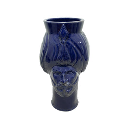 Selim • blu pantelleria - Crita Ceramiche di Caltagirone