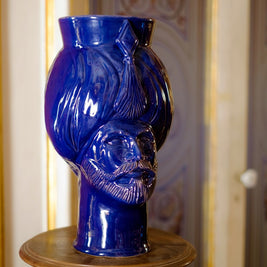 Selim • blu pantelleria - Crita Ceramiche di Caltagirone