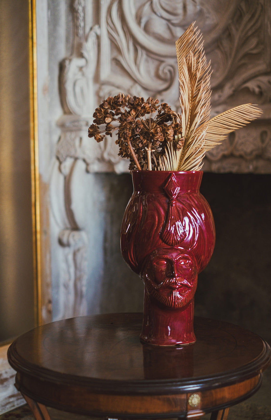 Selim • rosso etna - Crita Ceramiche di Caltagirone