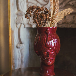 Selim • rosso etna - Crita Ceramiche di Caltagirone