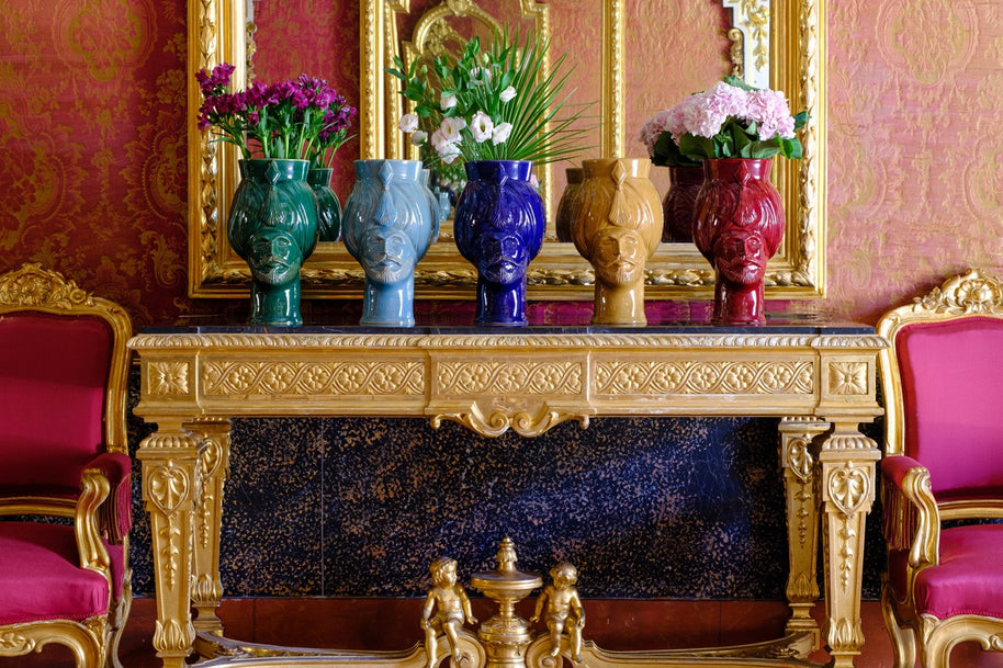 Selim • turchese favignana - Crita Ceramiche di Caltagirone