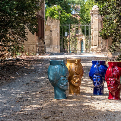 Selim • turchese favignana - Crita Ceramiche di Caltagirone