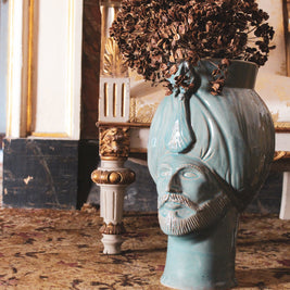 Selim • turchese favignana - Crita Ceramiche di Caltagirone