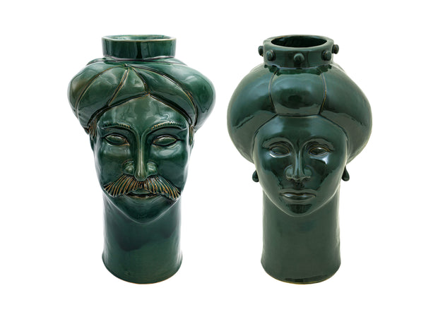 Solimano & Roxelana Grande • Verde Ucria - Crita Ceramiche di Caltagirone