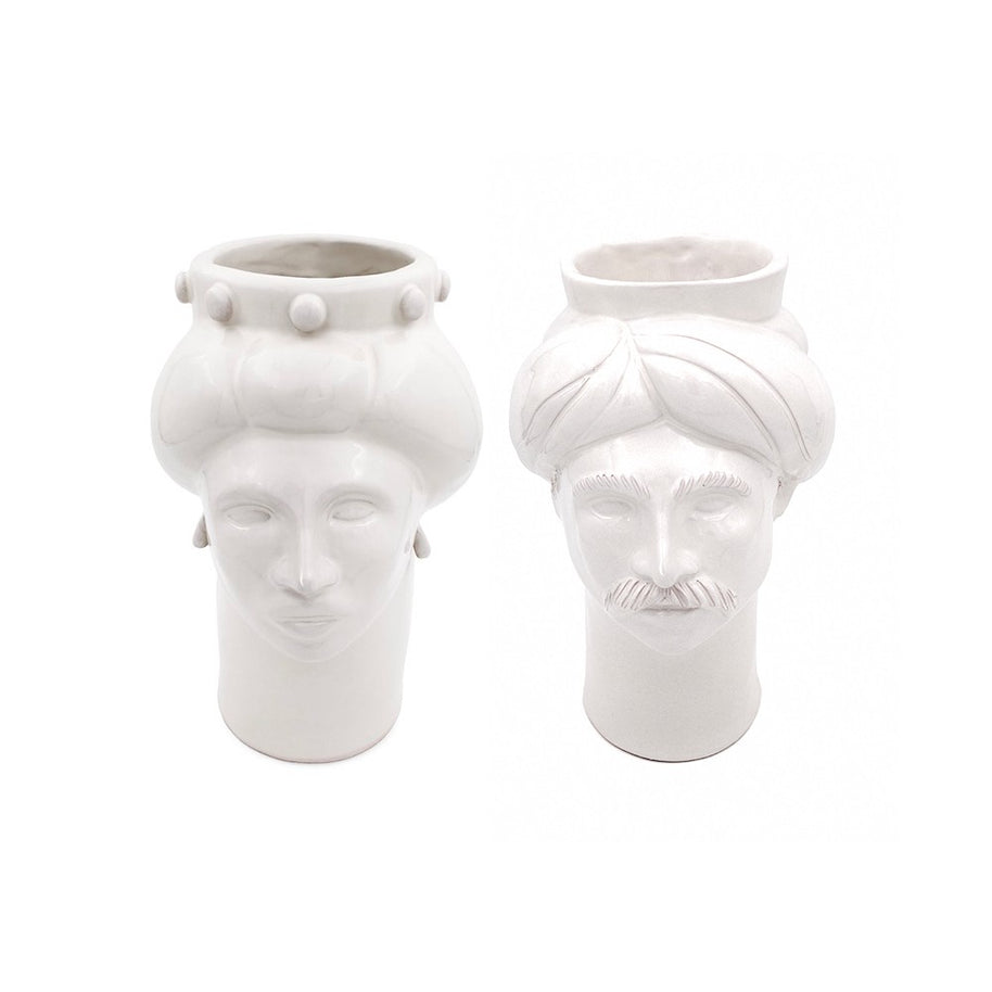 Solimano & Roxelana M • Bianco Madonie - Crita Ceramiche di Caltagirone