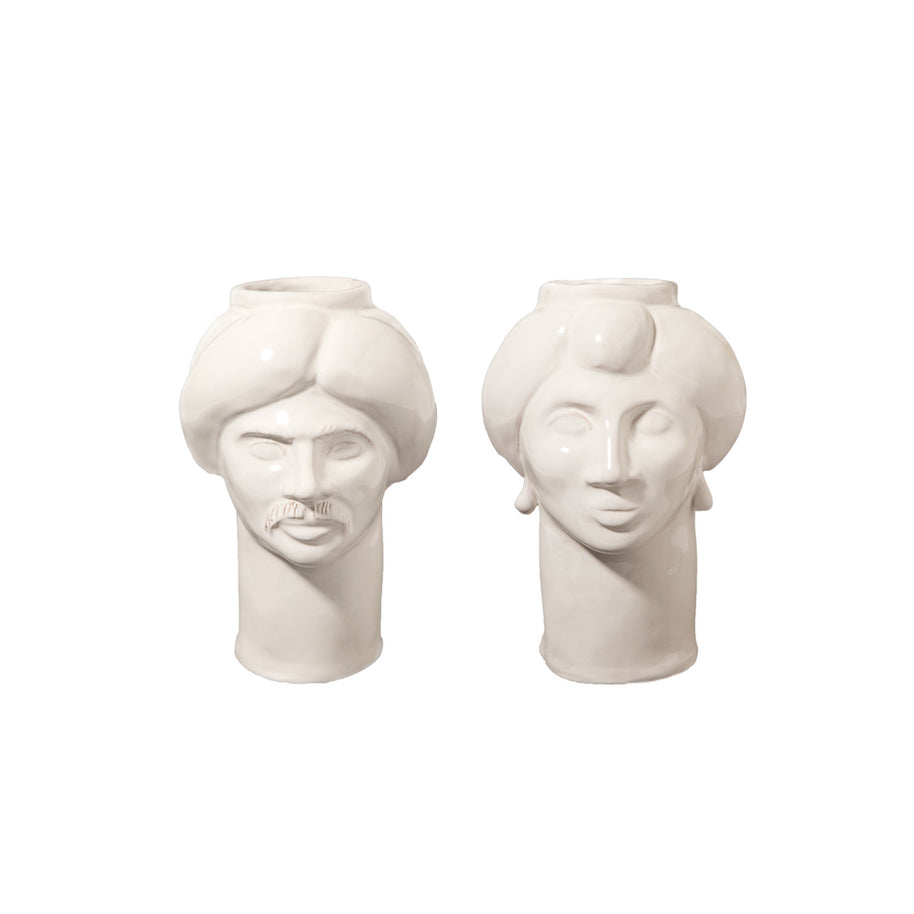 Solimano & Roxelana piccoli • Bianco Madonie - Crita Ceramiche di Caltagirone