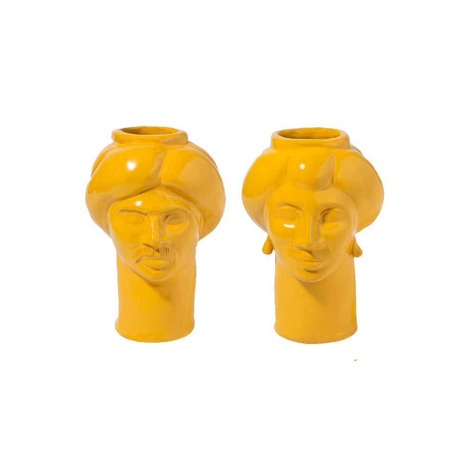 Solimano & Roxelana piccoli • Giallo Serradifalco - Crita Ceramiche di Caltagirone