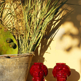 Solimano & Roxelana piccoli • Rosso Etna - Crita Ceramiche di Caltagirone