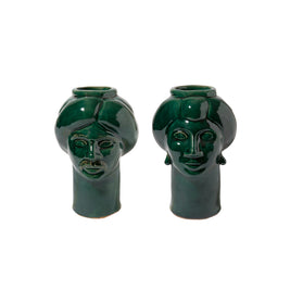 Solimano & Roxelana piccoli • Verde Ucria - Crita Ceramiche di Caltagirone