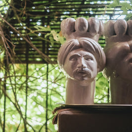 Solimano d'India • Bianco dei Peloritani - Crita Ceramiche di Caltagirone