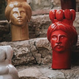 Solimano d'India • Corallo di Sciacca - Crita Ceramiche di Caltagirone