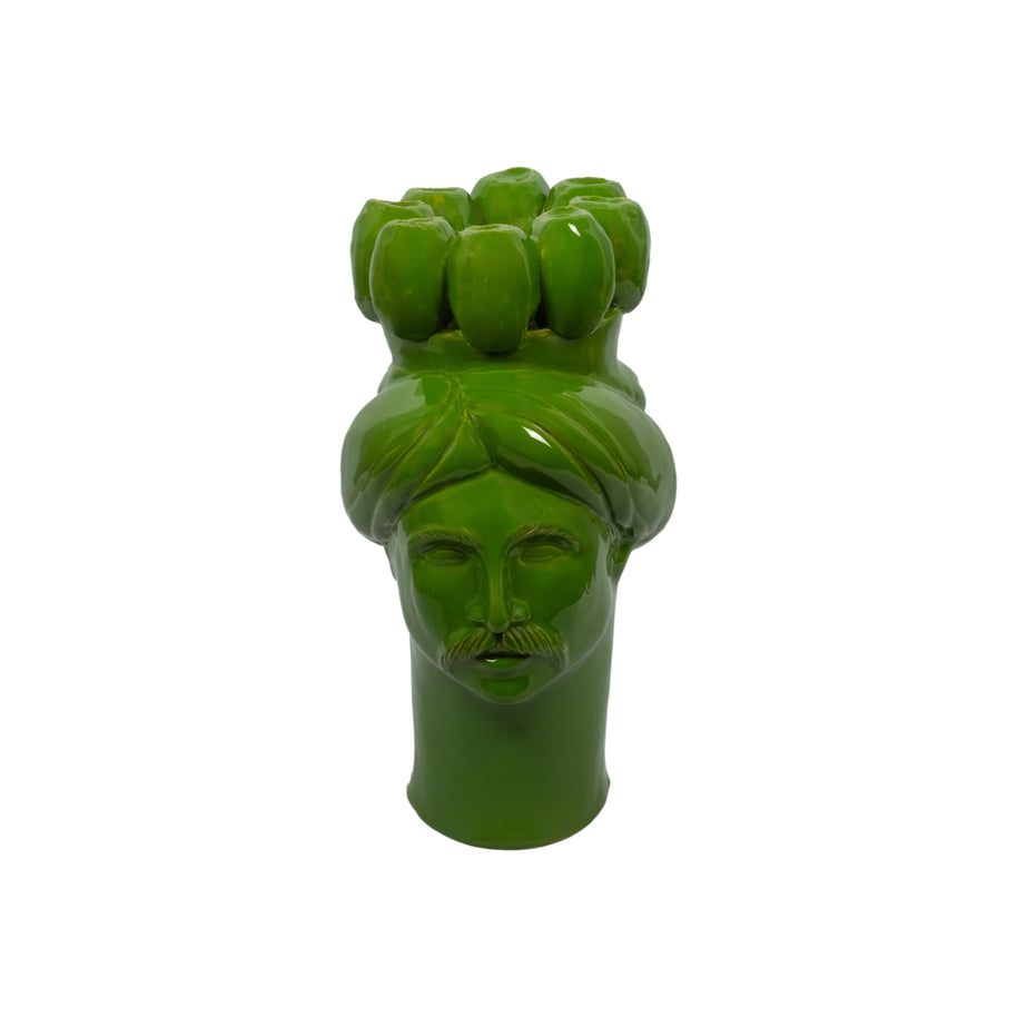 Solimano d'India • Verde Montalbano - Crita Ceramiche di Caltagirone