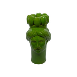 Solimano d'India • Verde Montalbano - Crita Ceramiche di Caltagirone