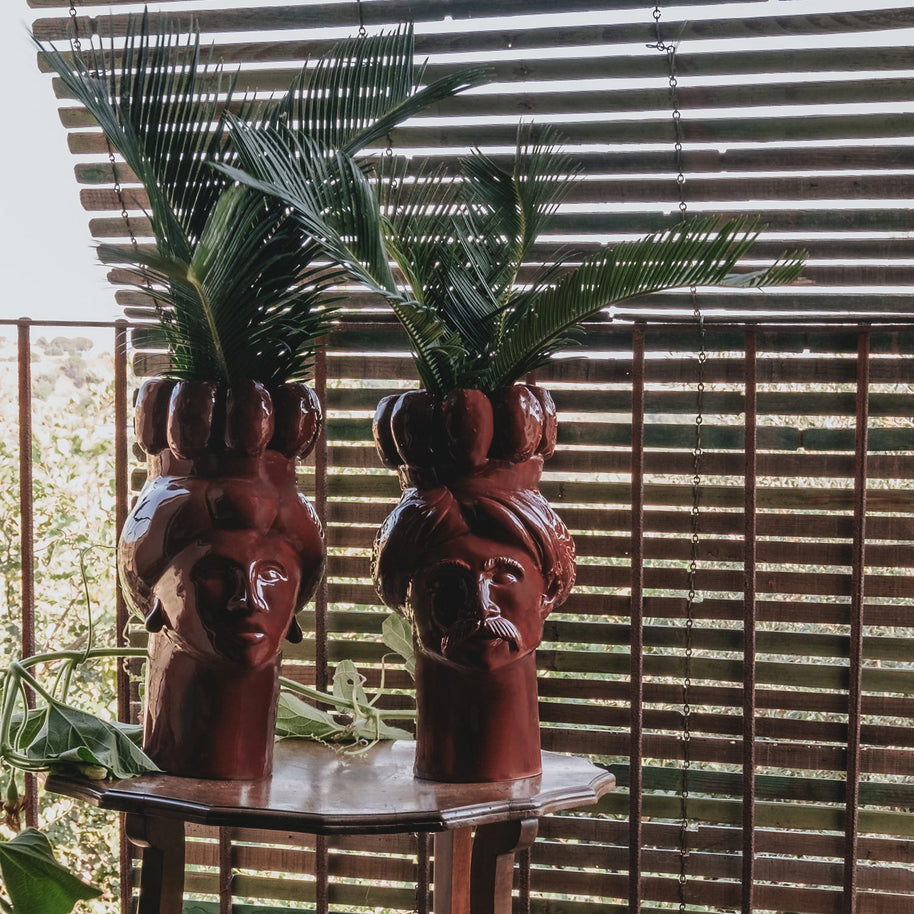 Solimano e Roxelana d'India • Granata di Monforte - Crita Ceramiche di Caltagirone