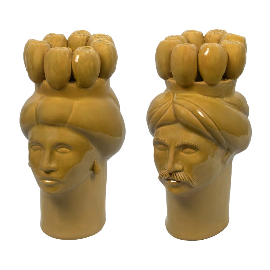 Solimano e Roxelana d'India • Sabbia Falconara - Crita Ceramiche di Caltagirone