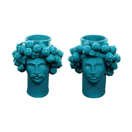 Solimano e Roxelana in giardino • Ottanio Marettimo - Crita Ceramiche di Caltagirone